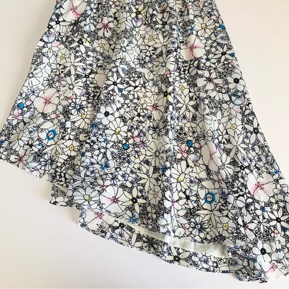 Likely Contour Daisy Delbarton Floral Asymmetrical Ruffle One Shoulder Dress 0 - Picture 11 of 13